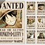 Image result for Wanted Poster in One Piece