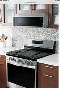 Image result for Turquoise Microwave above Stove