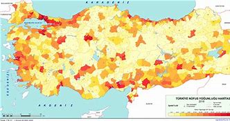 Image result for Turkiye Nufus Haritasi