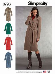 Image result for Long Wool Coat Sewing Pattern