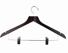 Image result for black wooden coat hangers