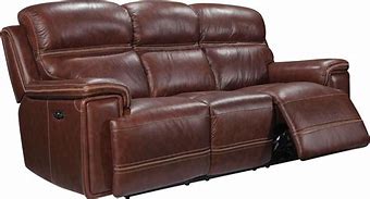 Image result for Brown Leather Reclining Sofa