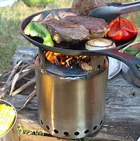 Image result for Solo Stove Campfire - Wood Burning Camping Stove In Stainless Steel 7 In X 9.25 In