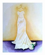 Image result for Watercolor Dress On Hanger