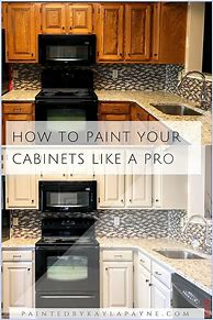 Image result for Paint Kitchen Cabinets Yourself