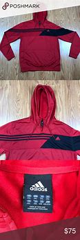 Image result for Red and Black Adidas Hoodie Men's Medium