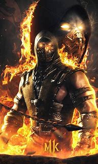 Image result for Mortal Kombat Scorpion Fire Wallpaper