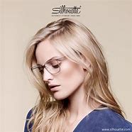 Image result for Women Wearing Silhouette Eyeglasses