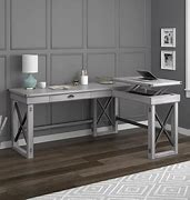 Image result for L-shaped Desk with Lift Top