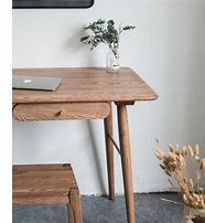 Image result for Wooden Writing Desk with a Minimalist Design and Textile Elements
