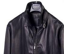 Image result for Men's Blue Leather Jacket