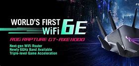 Image result for ASUS Republic Of Gamers Rapture GT-AXE11000 Wireless Tri-Band Gigabit Gaming Router