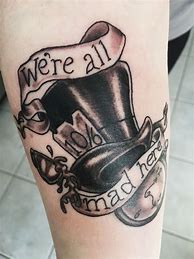 Image result for Mad Hatter Tattoo Drawing Designs
