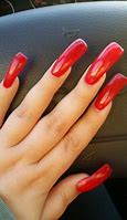 Image result for Long Red Gel Nails