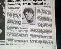 Image result for Andy Gibb Autopsy Photos