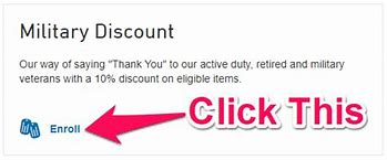 Image result for Registering for Lowe's Military Discount