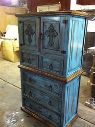 Image result for Turquoise Painted Dresser