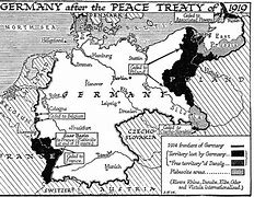 Image result for Germany After WW1 Map