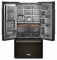 Image result for kitchenaid black stainless refrigerator