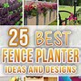 Image result for Garden Fence Planters