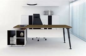 Image result for Office Table with Cabinet