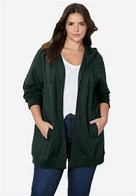 Image result for Long Zip Front Hoodie