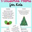 Image result for Preschool Christmas Tree Poem