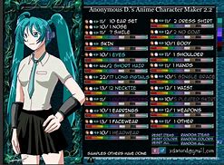 Image result for Anime Character Creator
