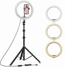 Image result for Ring Light For Zoom Meetings, Laptop Ring Light With Tripod Stand, Ring Light With Suction Cup For Computer Monitor …