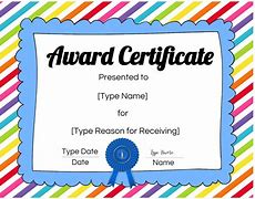 Image result for Award Certificates Free Printable for Kids