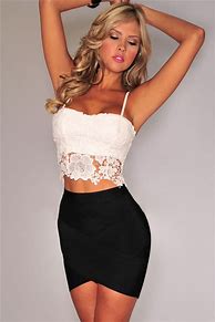 Image result for Lace Dance Crop Top