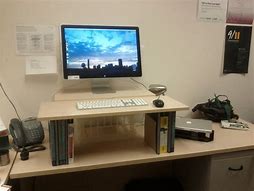 Image result for White PC Desk