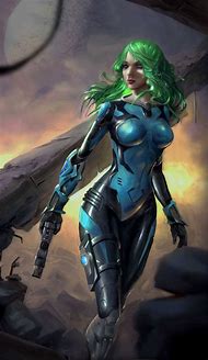 Image result for Female Space Suit Art