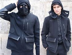 Image result for All-Black Rugby Zip Up Hoodie