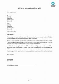Image result for Simple Short Basic Resignation Letter