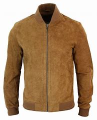 Image result for Real Leather Bomber Jacket