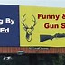 Image result for Funny Signs Yard Gun