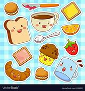 Image result for Cute Food Caroon
