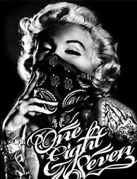 Image result for Marilyn Monroe Gangster Tattoo Drawings