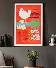 Image result for Woodstock Poster 1969