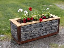 Image result for Nature Stone Planter Box