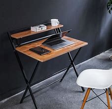 Image result for Small Desk Corner with Shelf