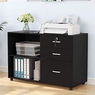 Image result for Desk with File Cabinet Drawers