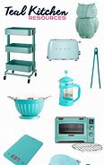 Image result for Teal Colored Small Kitchen Appliances