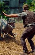 Image result for Jurassic Park Scenes with Chris Pratt