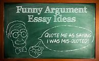Image result for Funny Arguments Topics
