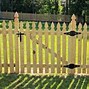 Image result for Wood Fence Gate with Metal Posts