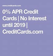 Image result for 0% APR Credit Card