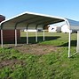 Image result for A Metal Carport with Shed On One End