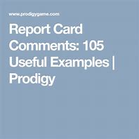 Image result for Prodigy Report Card